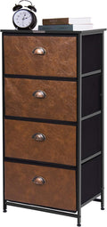 4 Drawer Fabric Dresser Storage Tower S195