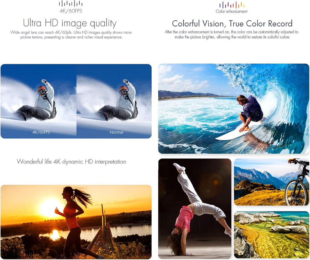 4K 60FPS Waterproof Action Camera N3050