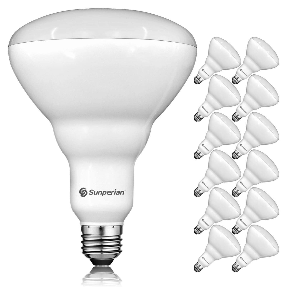 12 Pack Dimmable BR40 LED Flood Light Bulbs E26 Base D70296