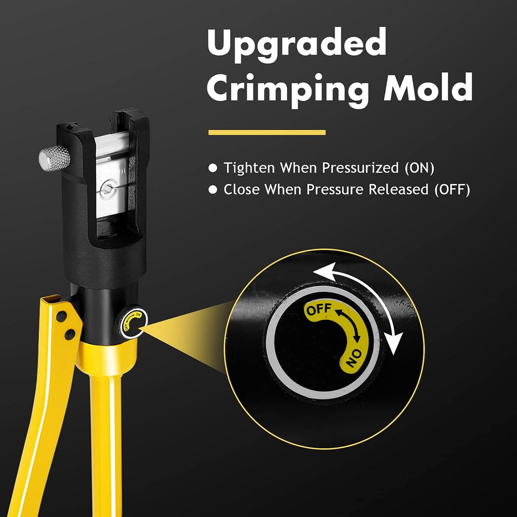16 Ton Hydraulic Wire Crimping Tool Set with 11 Dies D997602