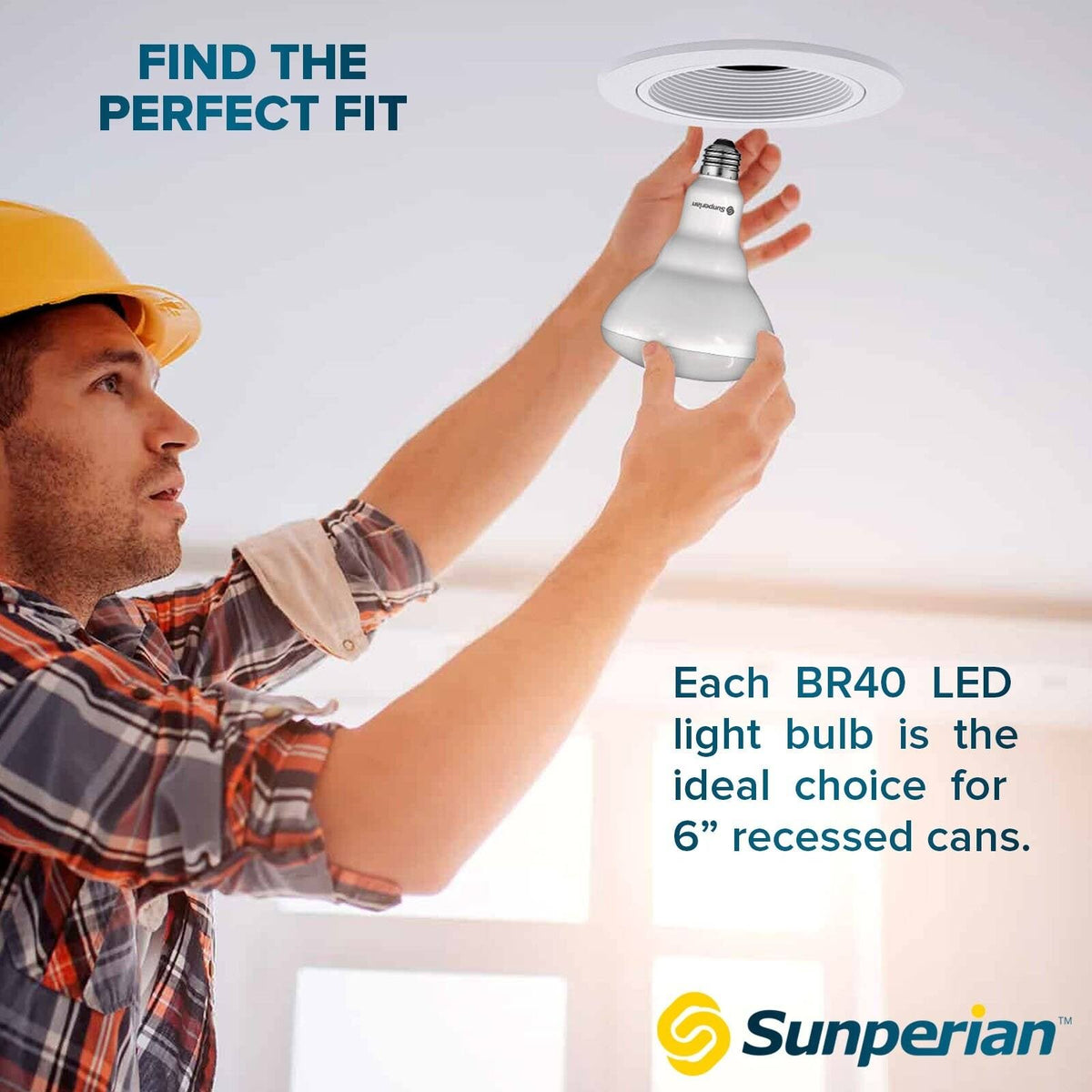 12 Pack Dimmable BR40 LED Flood Light Bulbs E26 Base D70296