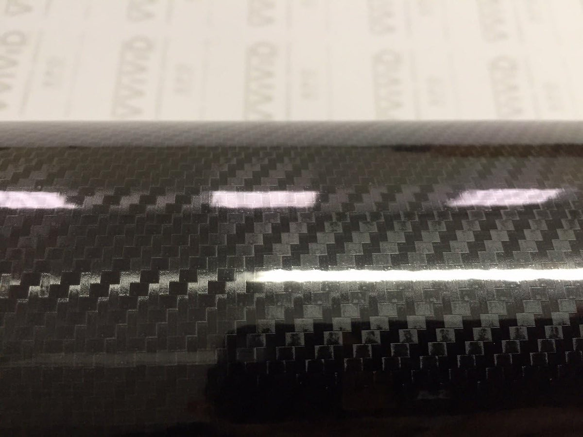 High Gloss Black Carbon Vinyl Wrap Film 2ft x 5ft H83059