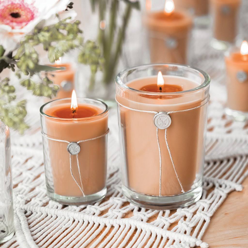 White Large Candle Q912