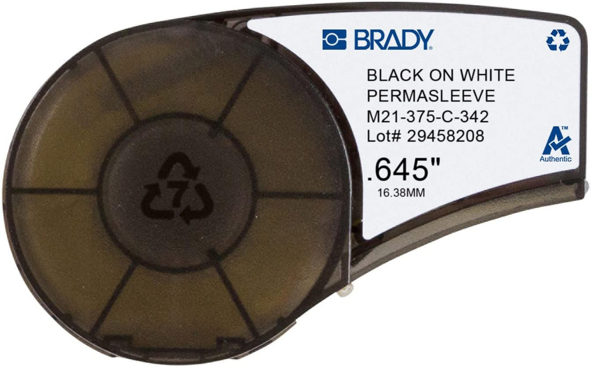 Heat Shrink Tubing Black on Yellow P7650