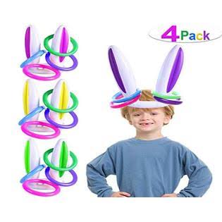 4 Pack Inflatable Bunny Ears Ring Toss Game S715