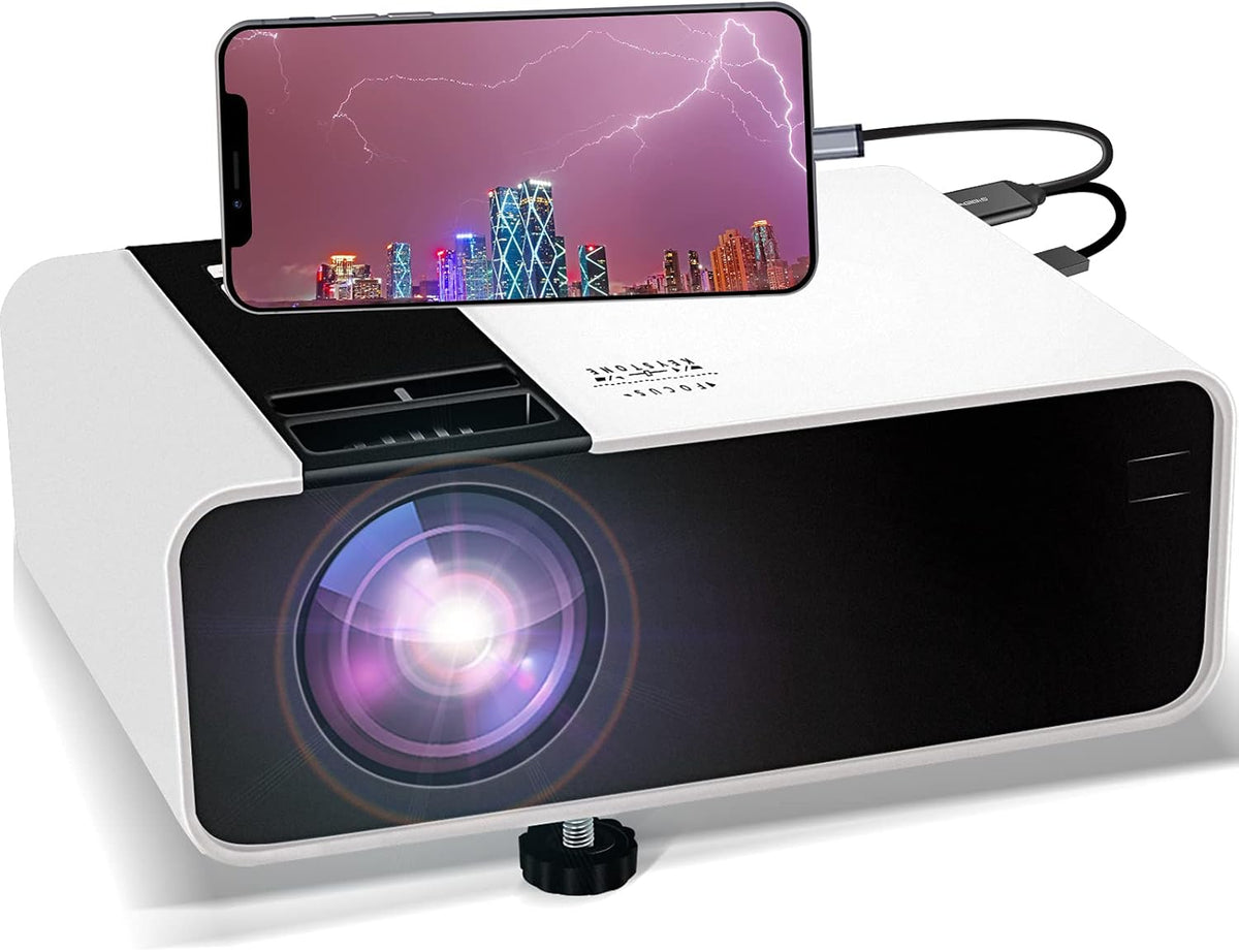 Mini Portable Projector 1080P Supported Full HD Outdoor Movie Projector P7897