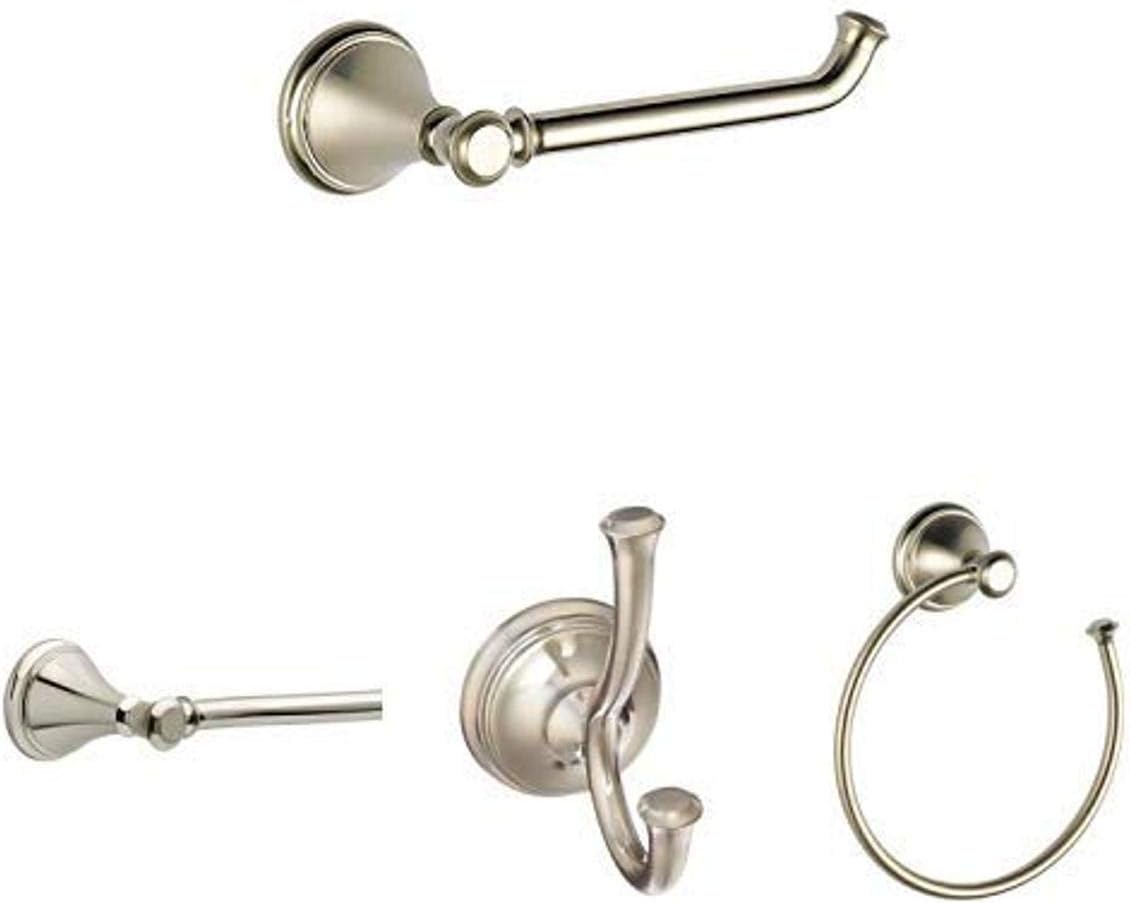Chrome 4 Piece Bath Hardware Accessory Set L472