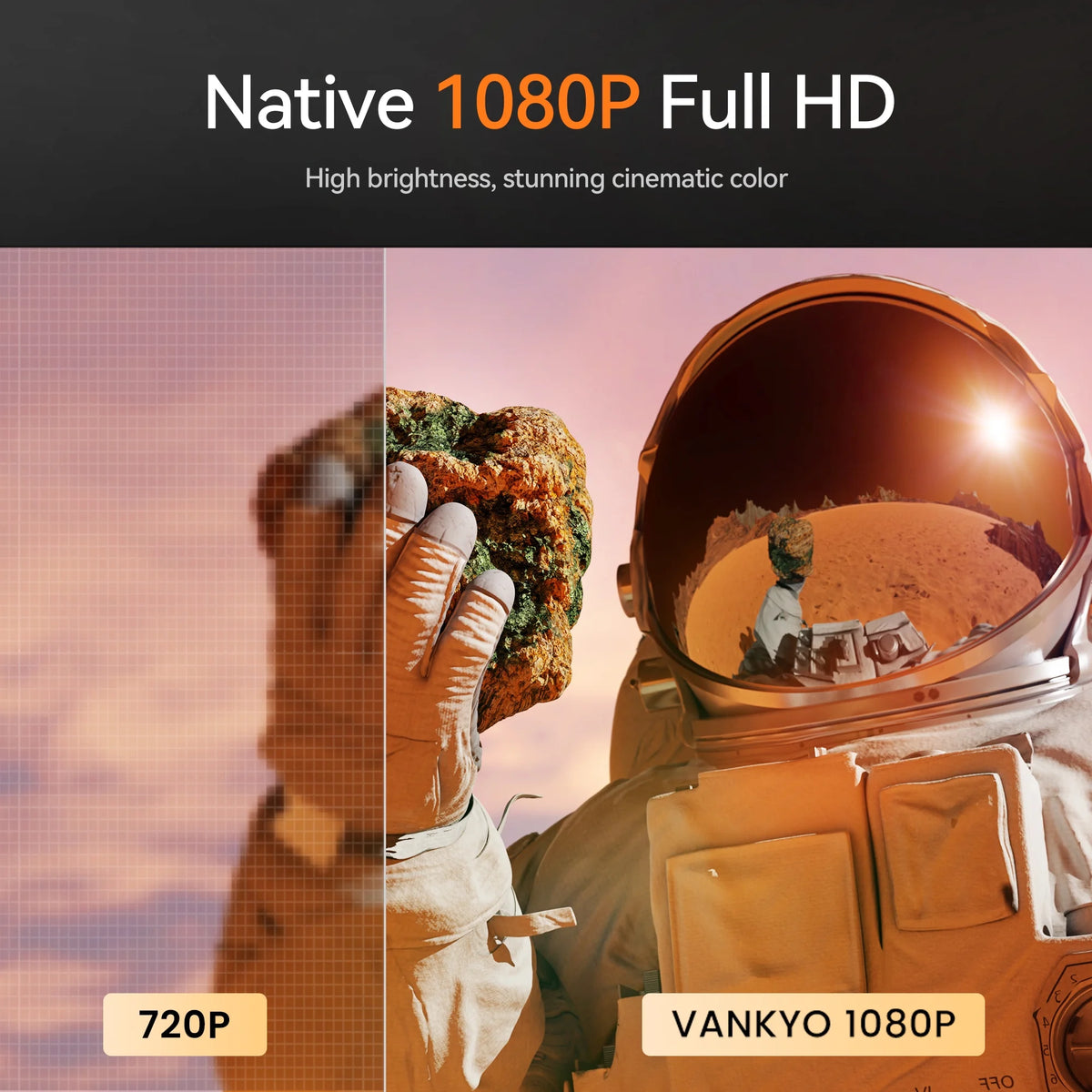 Native 1080P Mini Projector with Bluetooth Z9836