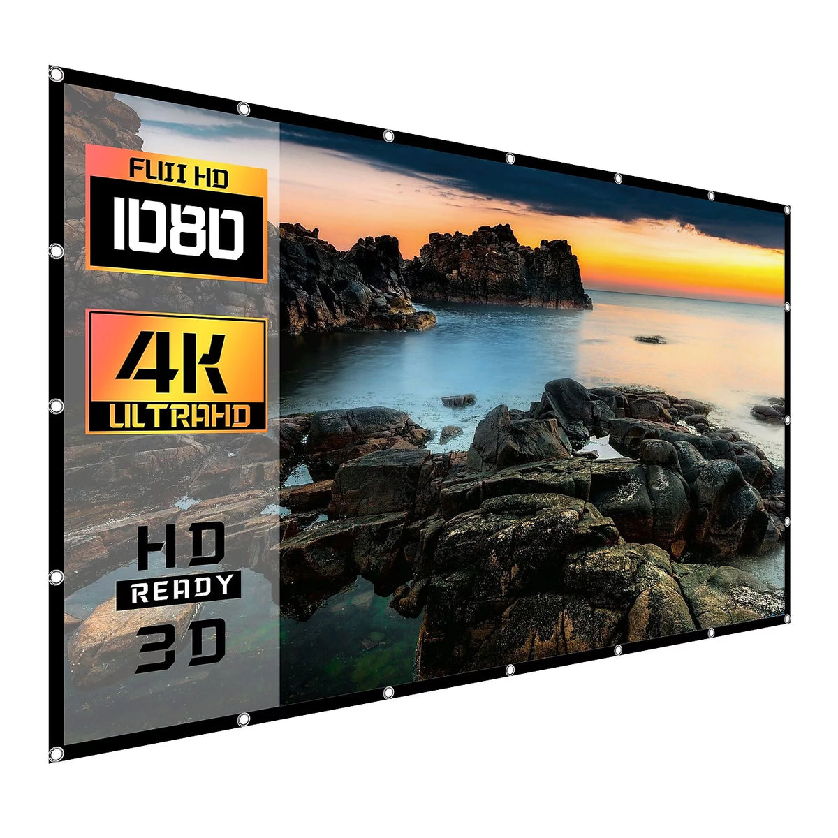 120-inch 16:9 4K Foldable Portable Projector Screen L7491