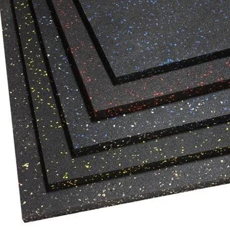 1/2 inch Equipment & Weight Training Mats 4'x6' Black D9778