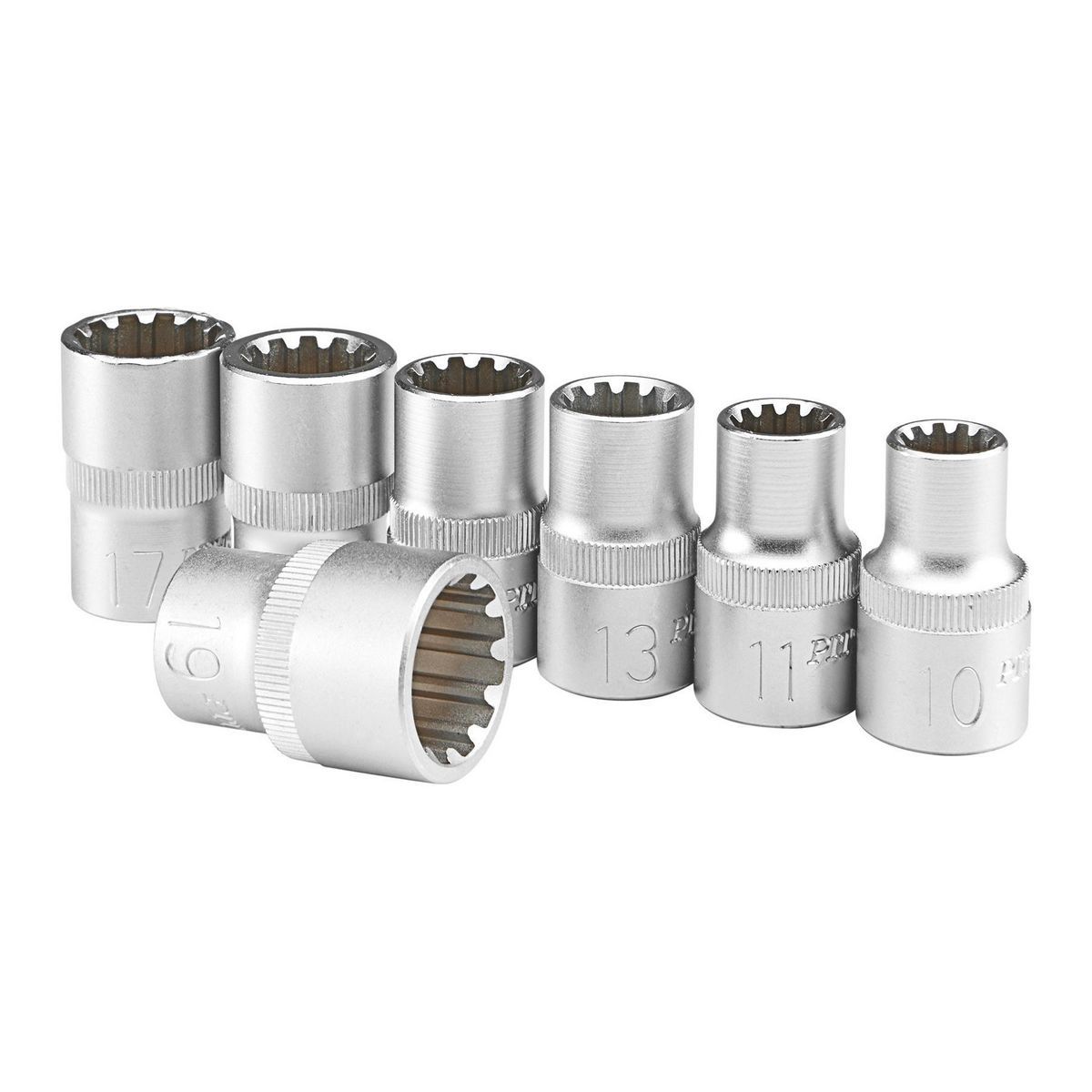 1/2 in. Drive Metric Spline Socket Set, 7-Piece Z878