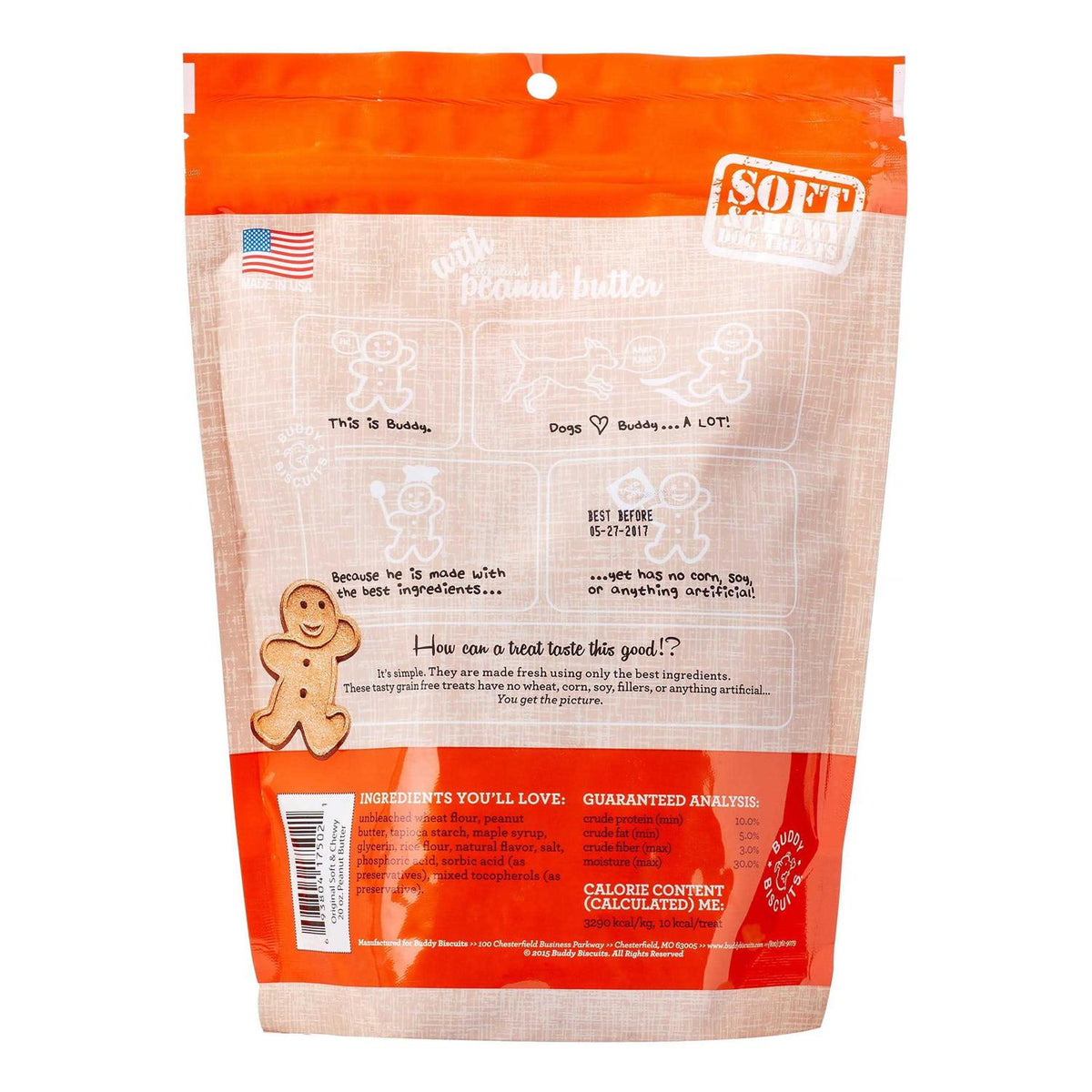 Peanut Butter Soft and Chewy Dog Treats M832547