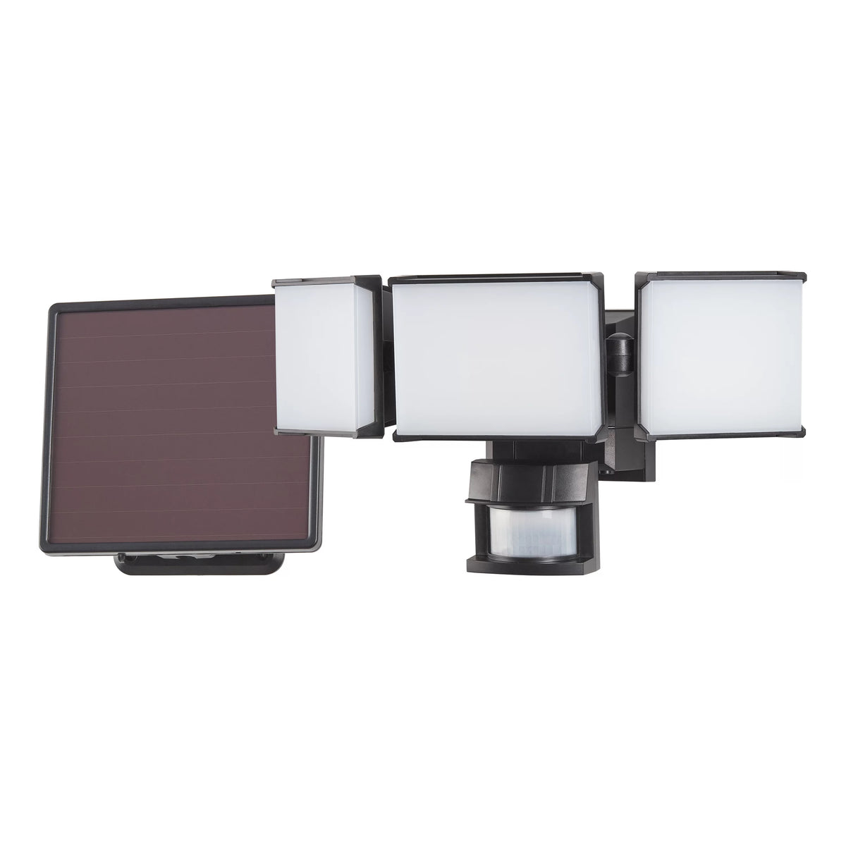 Black 2000 Lumen Solar LED Motion Sensing Security Flood Light Z312