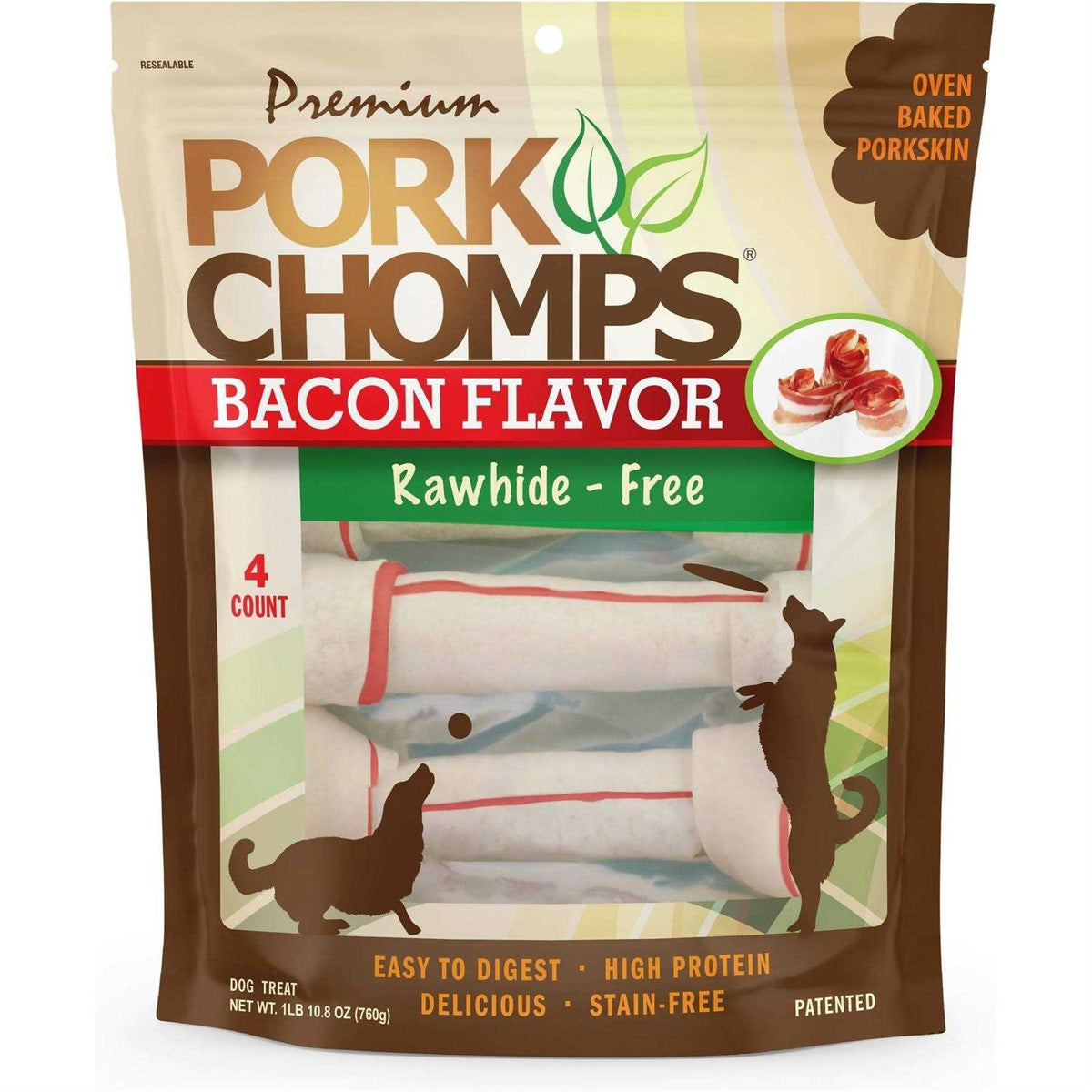 Pork Chomps Bacon Knotz N75406