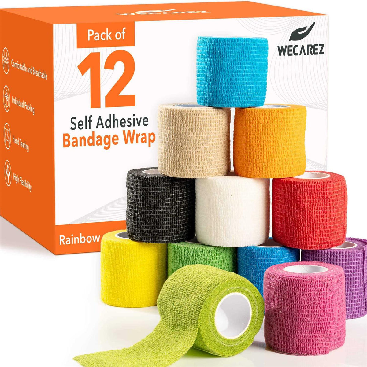 Self Adhesive Non-Woven Bandage Wrap 2 inch x 5 Yards A4890