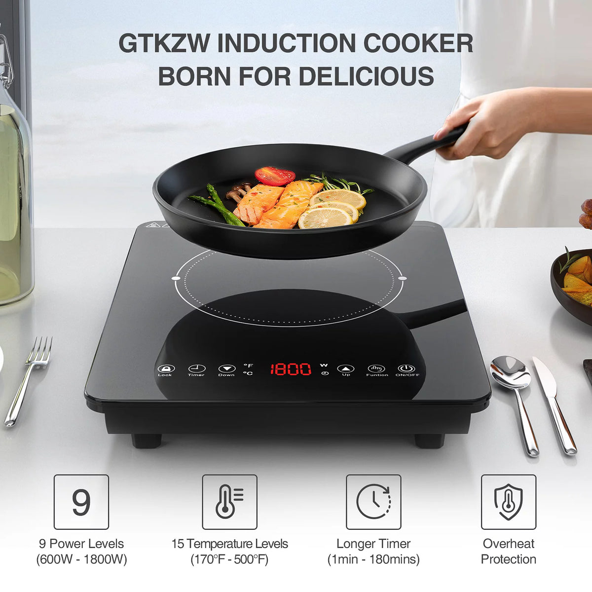 1800W Induction Cooktop M8107
