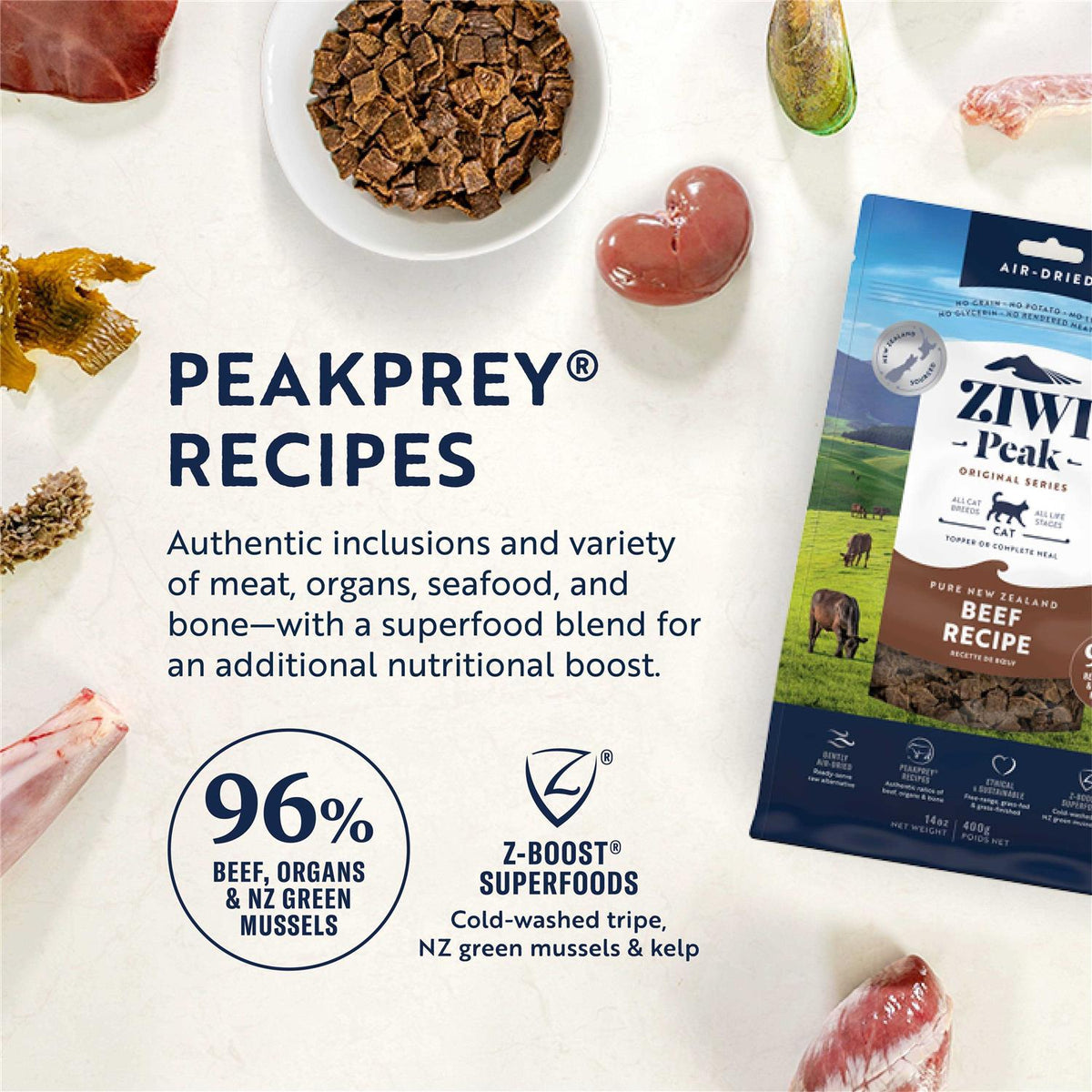 Air Dried Beef Cat Food G910