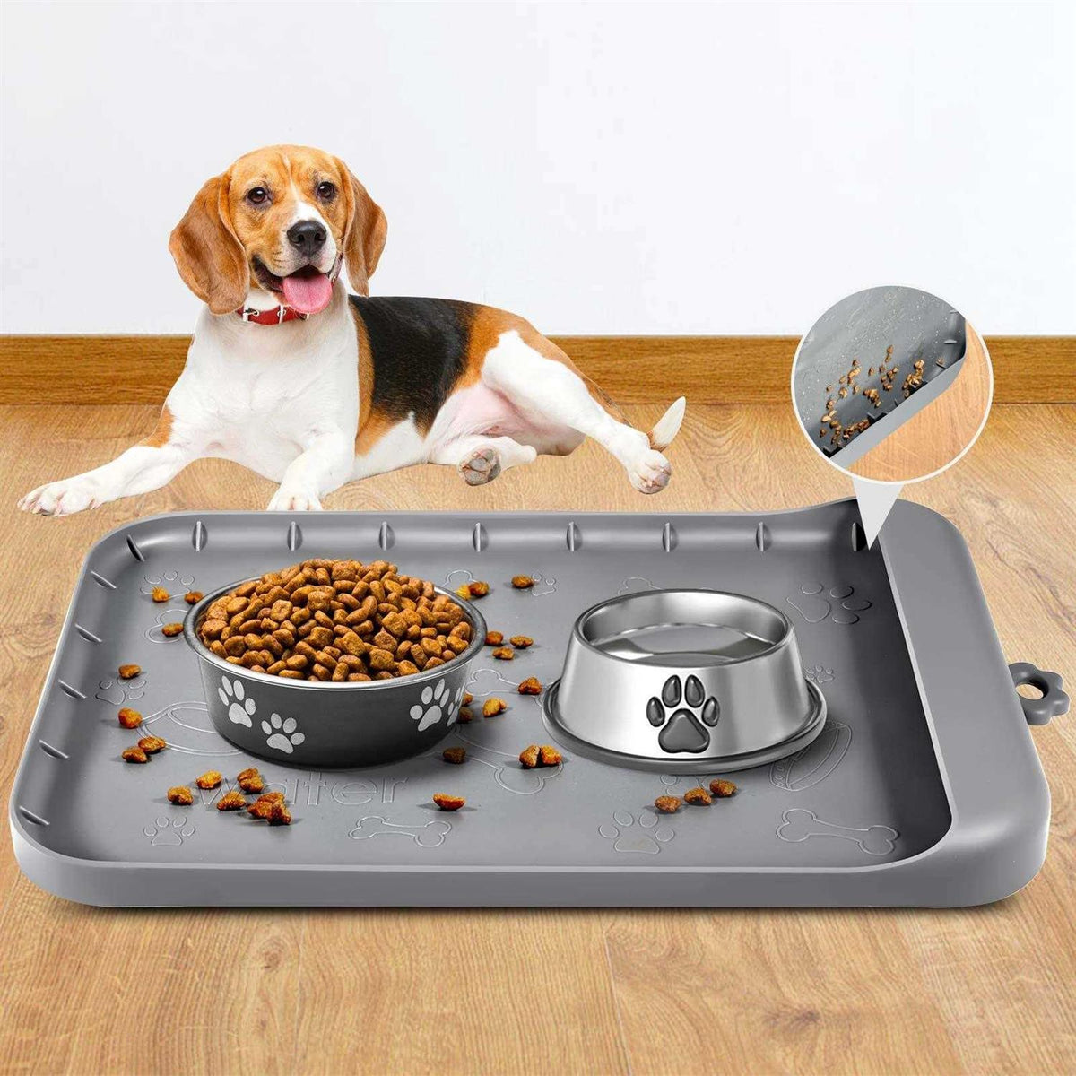 Silicone Dog Food Mat with Pocket W400