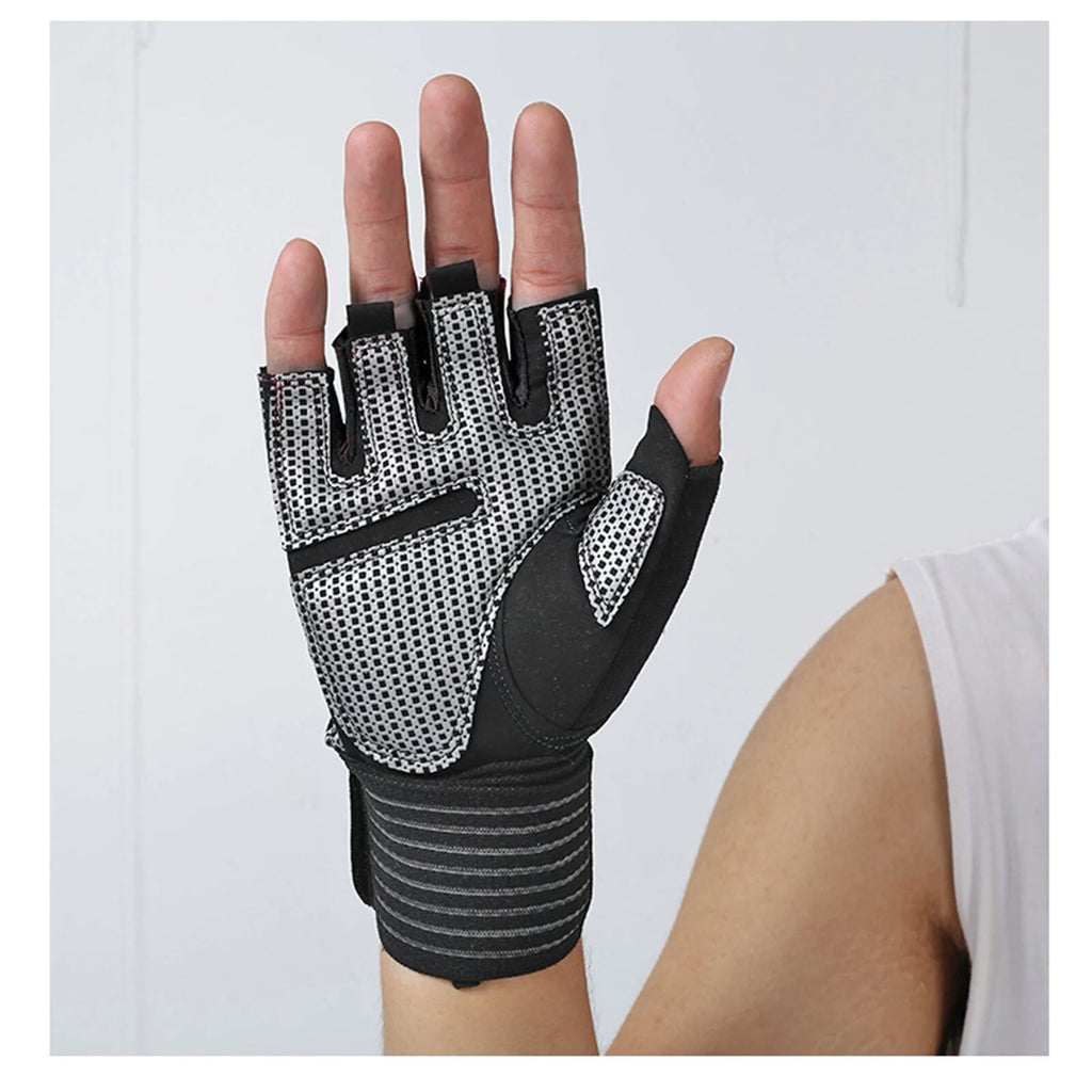Weight Lifting Gloves with Wrist Wraps M589718