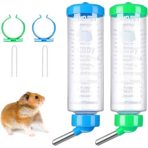 64Oz Small Animal Drinking Bottle with Metal Cup X2471