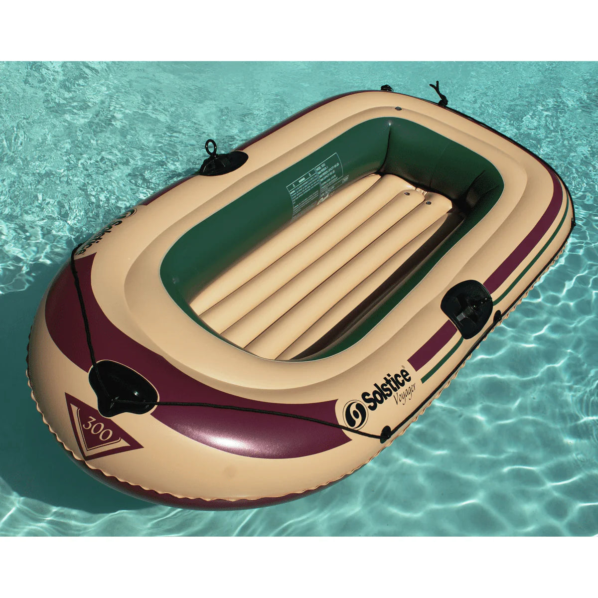 3-Person Inflatable Fishing Boat Kit with Oars and Pump Q88638
