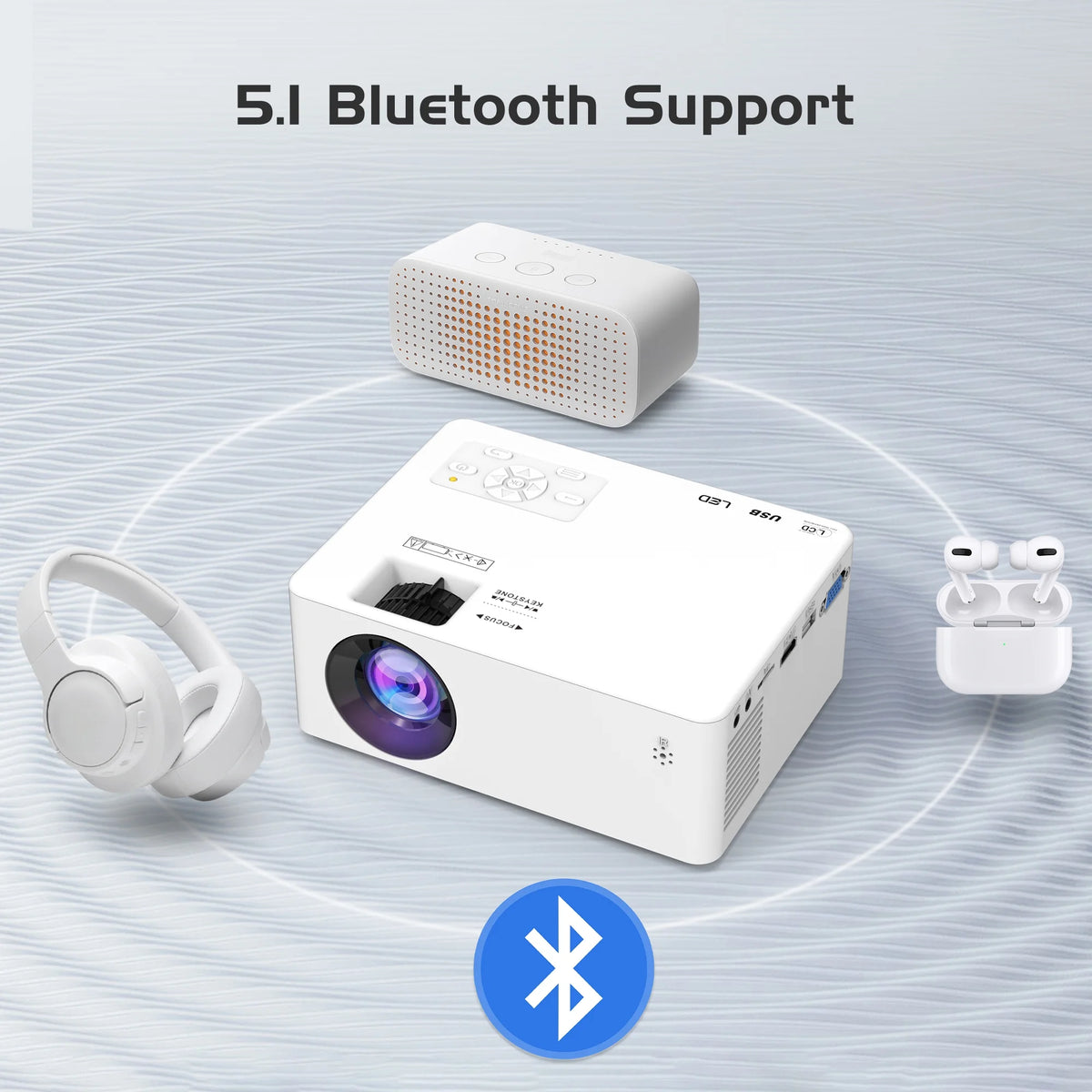 1080P Full HD Projector with Bluetooth U44010