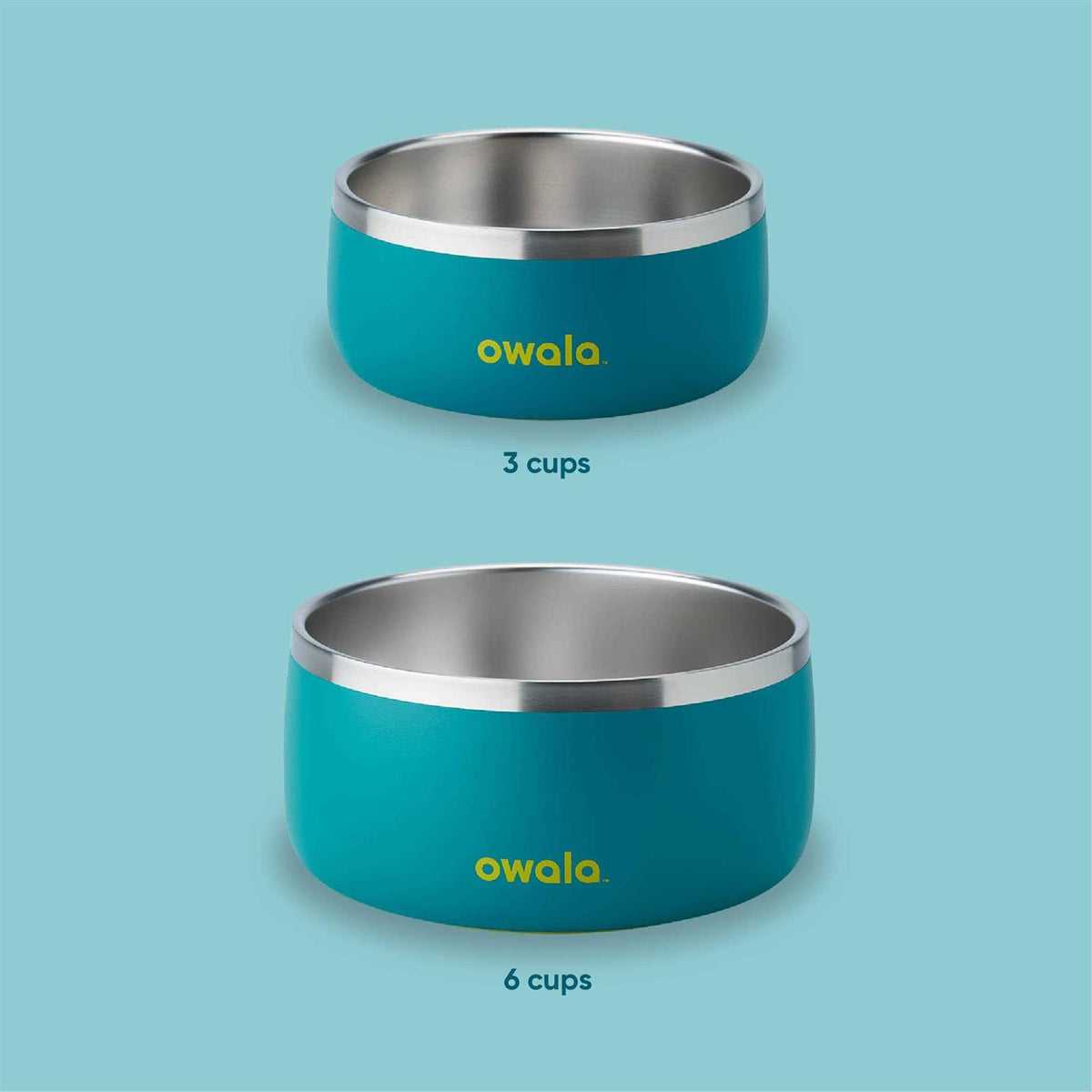 Stainless Steel Food & Water Bowl Pink W7666
