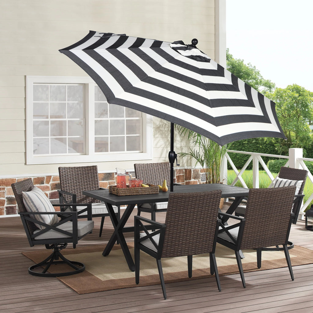 9' Round Crank Patio Umbrella S7318