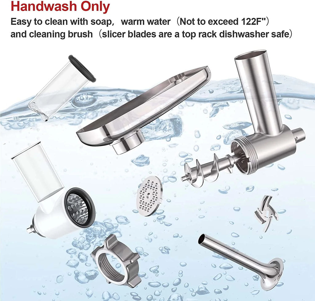 Food Grinder Attachment & Slicer Shredder Attachment Set E583287