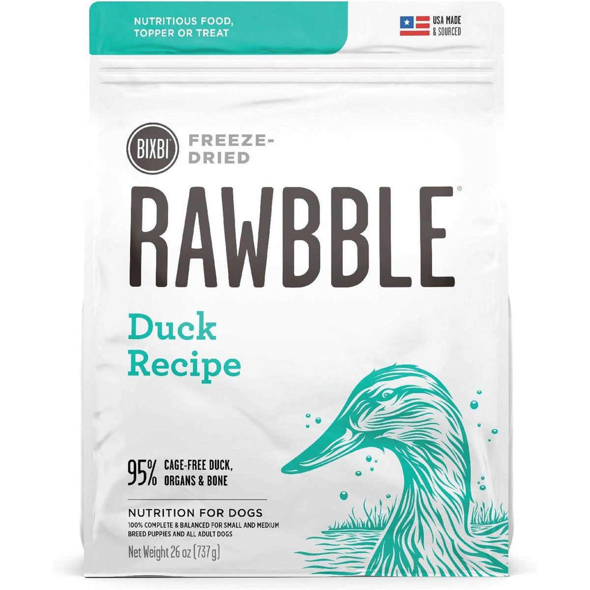 Freeze Dried Duck Dog Food Z196