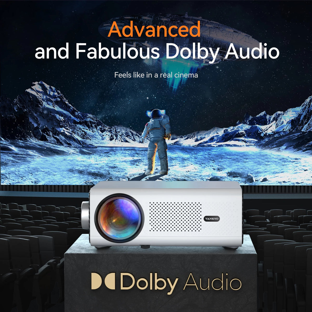 Native 1080P Mini Projector with Bluetooth Z9836