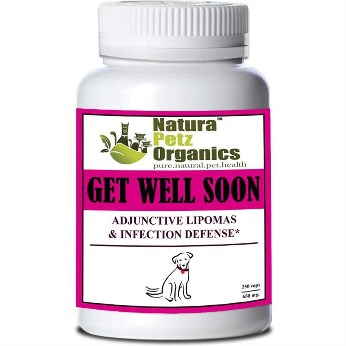 Organic Pet Adjunctive Lipoma + Infection Defense Dog Caps 650 mg H244