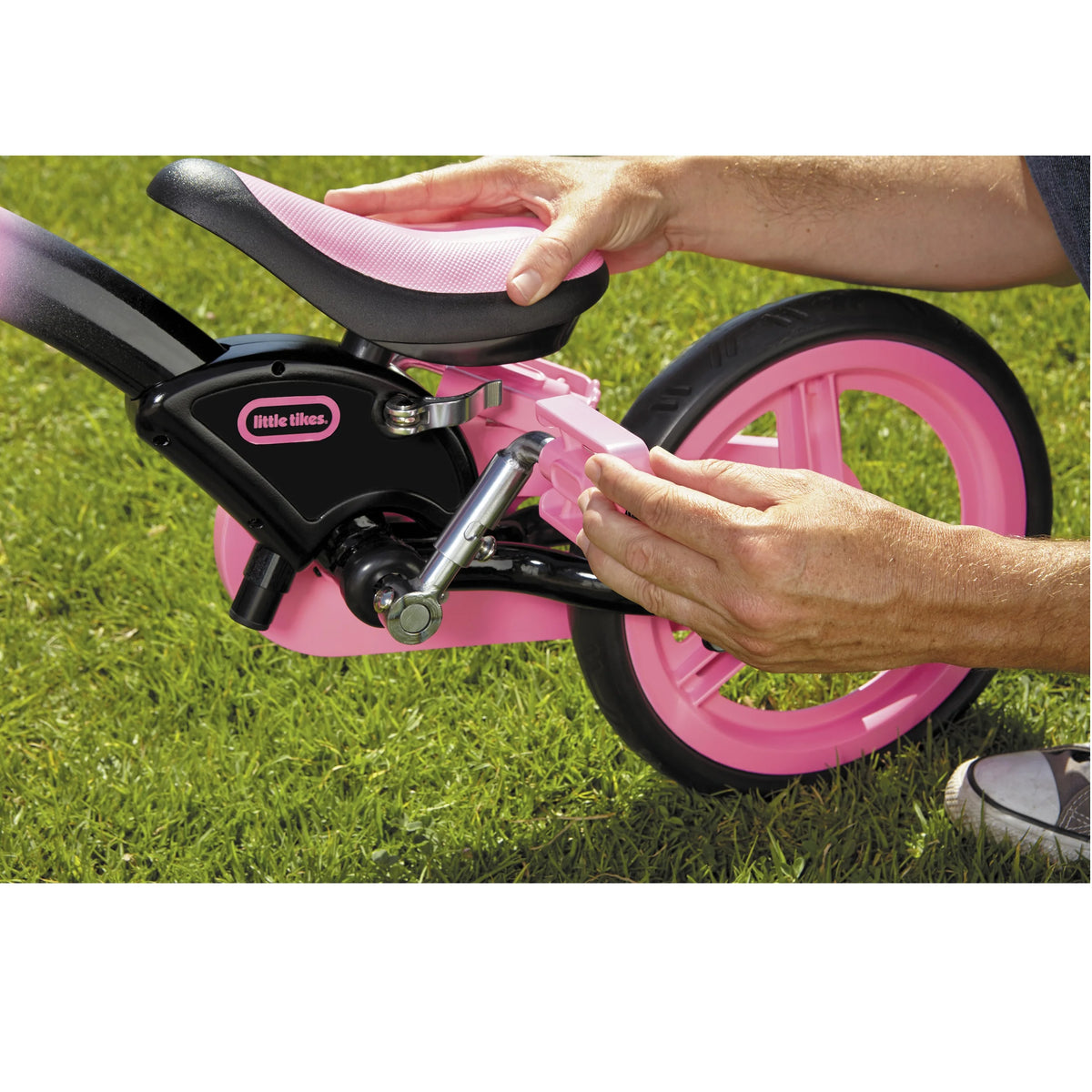 Pink 12-Inch Training Bike E3832