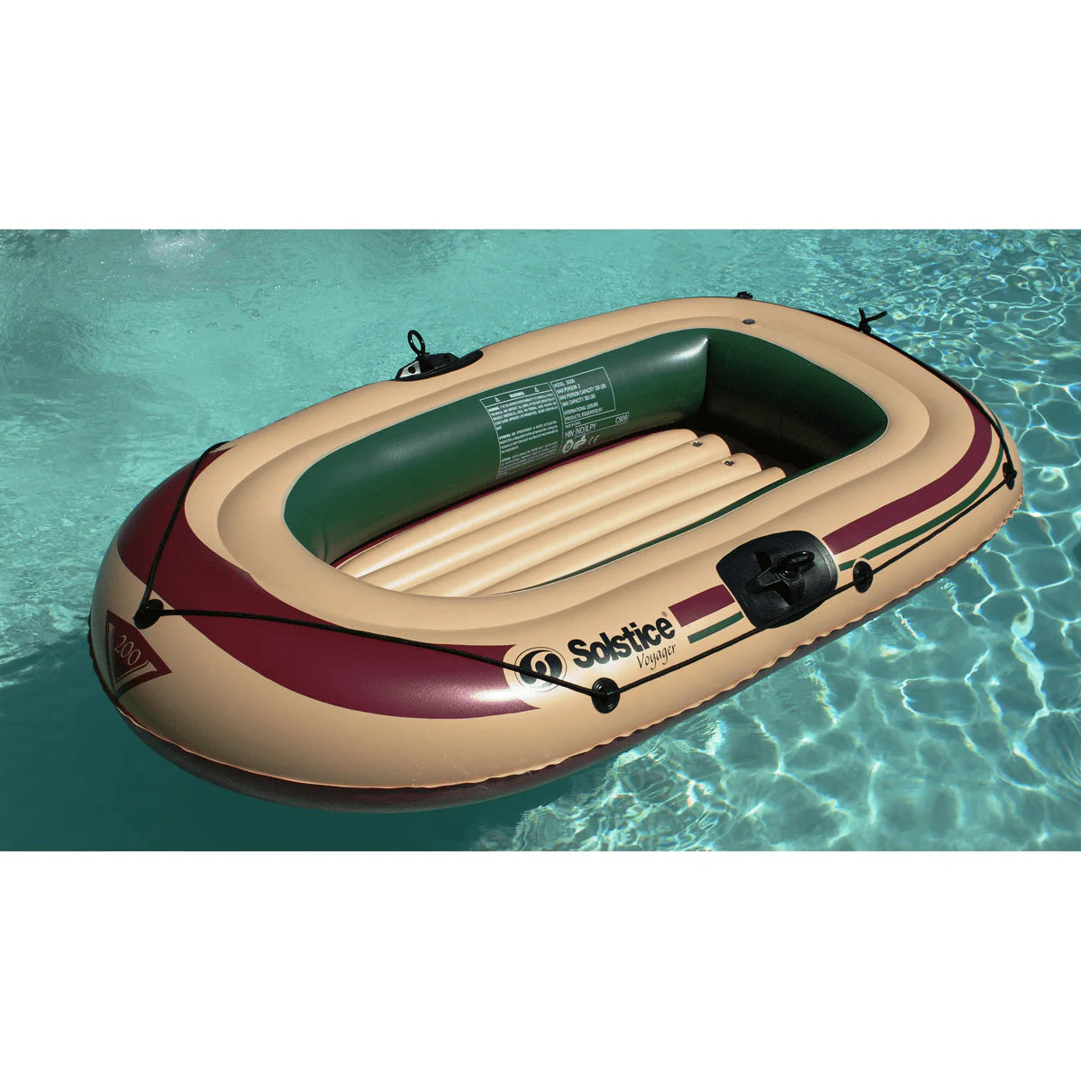 3-Person Inflatable Fishing Boat Kit with Oars and Pump Q88638