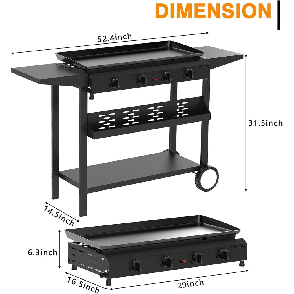 4-Burner Propane Gas BBQ Grill Z185424