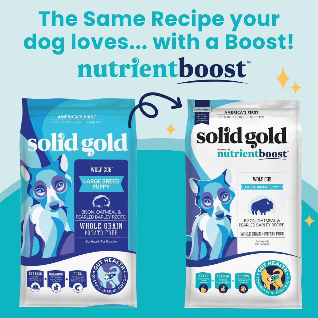 Solid Gold Nutrientboost Wolf Cub Bison Dry Dog Food P32504