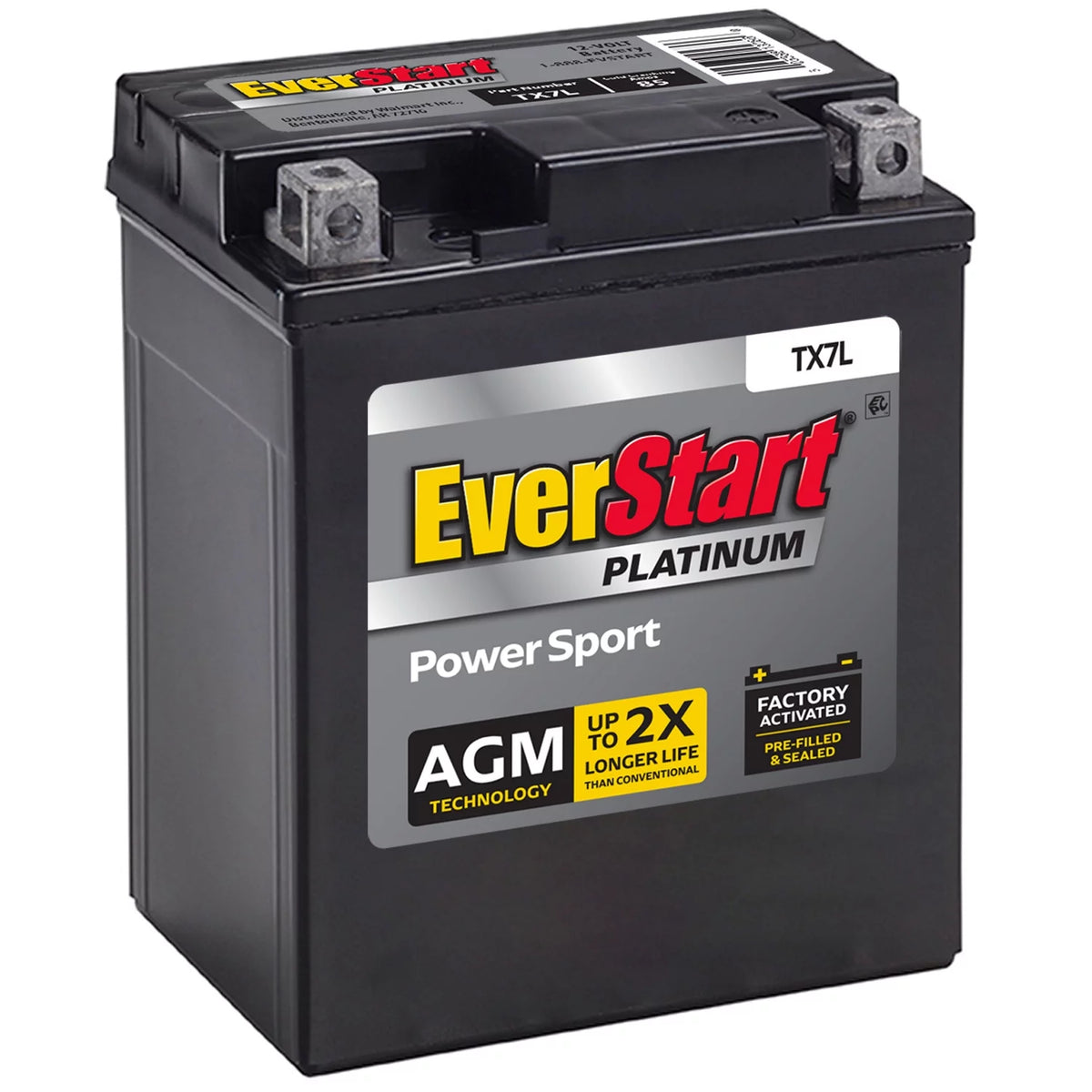 AGM Power Sport Battery Group Size TX7L 12 Volt 85 CCA Y181621