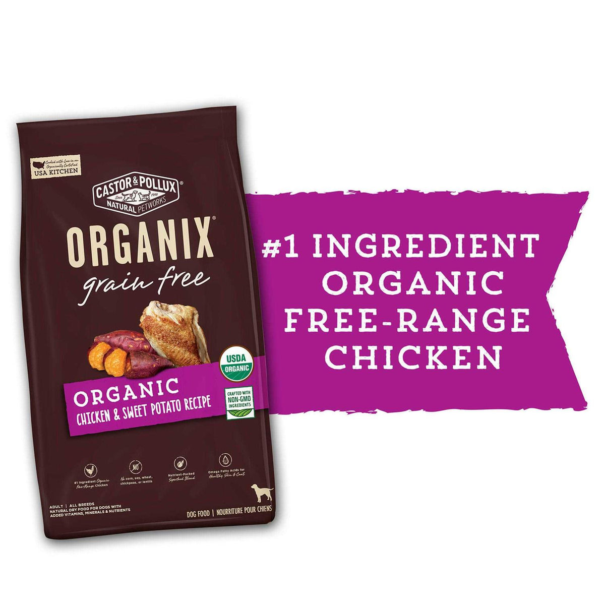 Organic Chicken Recipe Dry Dog Food E862