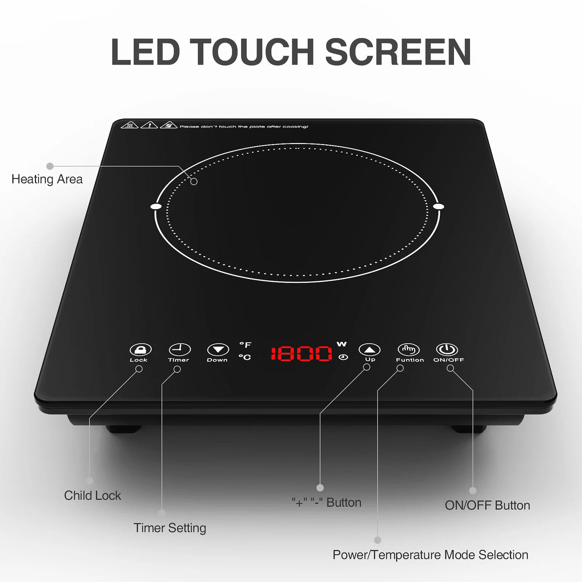 1800W Induction Cooktop M8107